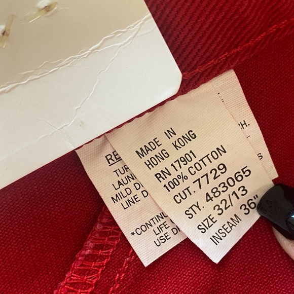 Vintage Rocky Mountain Clothing Co Red Jeans size 32 - Picture 13 of 15